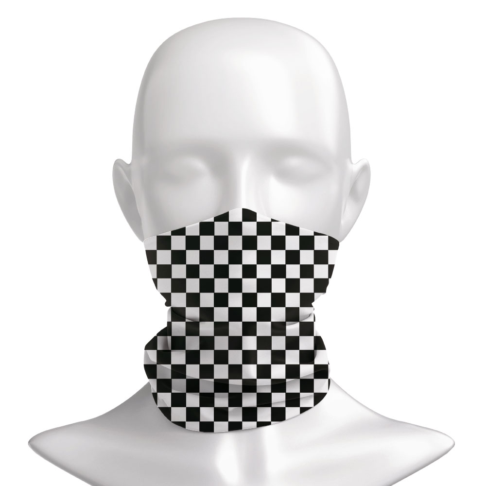 Checkered Ska Printed Headband - Neck Warmer Tube บทวิจารณ์และราคา