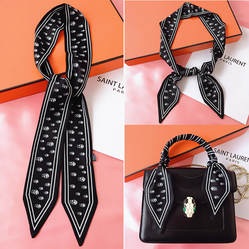 115cm Tied bag Handle silk sca - Silk Tie Striped บทวิจารณ์และราคา
