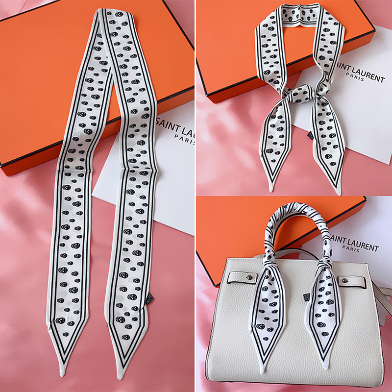 115cm Tied bag Handle silk sca - Silk Tie Striped บทวิจารณ์และราคา