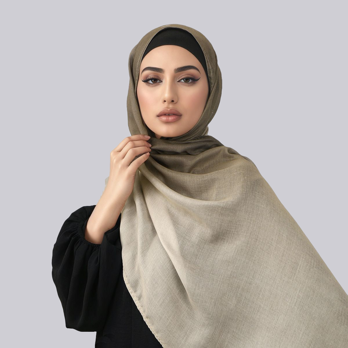 Women Gradient Cotton Rayon Hi - Head Wrap Turban บทวิจารณ์และราคา