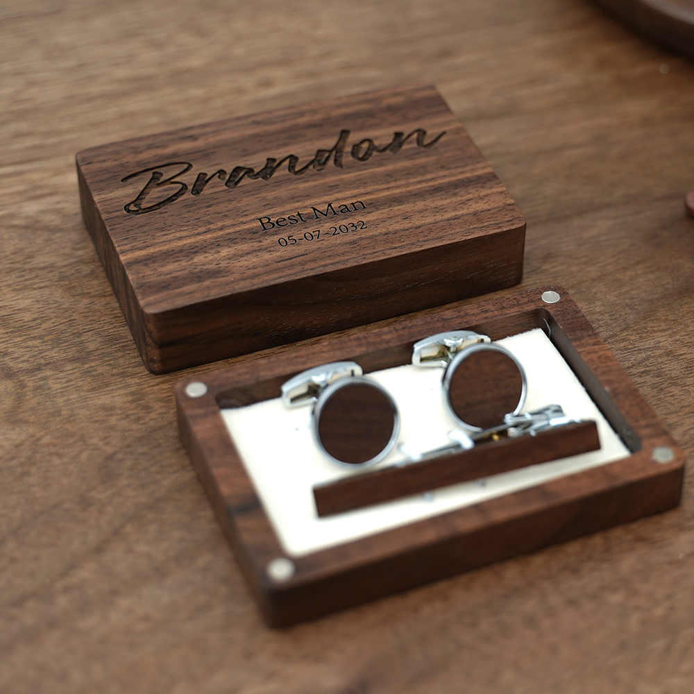Name Engraved Groomsmen Best M - Tie Bar Set Gift บทวิจารณ์และราคา